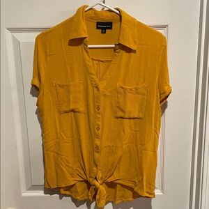 Mustard Button-Down Shirt